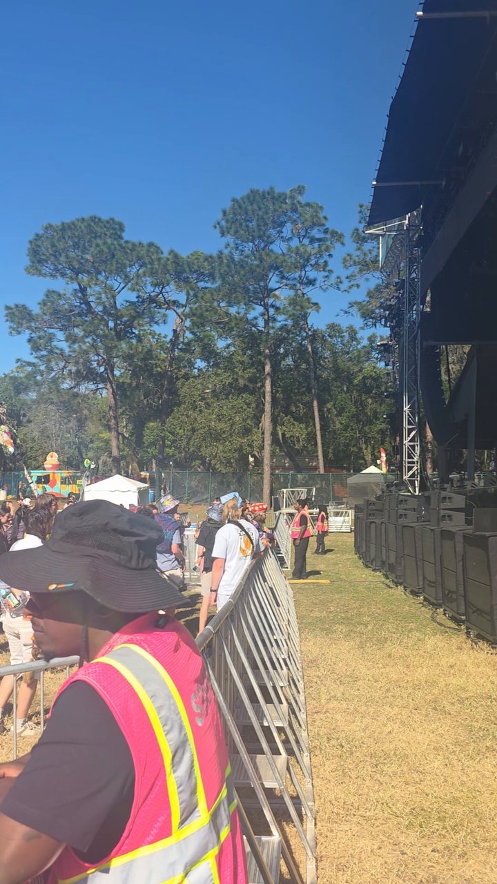 Stage rigging in daylight